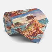 ヴィンテージモントレーコーストラインカリフォルニアツーリズムUSA ネクタイ (ロール)