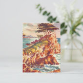 ヴィンテージモントレーコーストラインカリフォルニアツーリズムUSA ポストカード (スタンド正面)