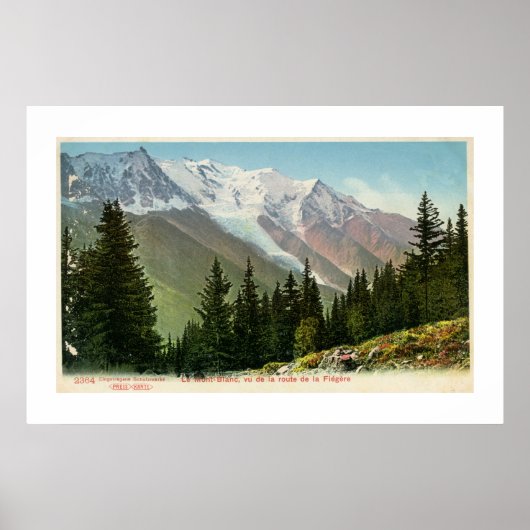 ヴィンテージモンブランビューザフレジェールルート ポスター (正面)