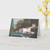 ヴィンテージモンローインスパイア カード (黄色い花)