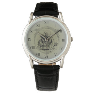 ヴィンテージモーターサイクルウォッチデザイン 腕時計