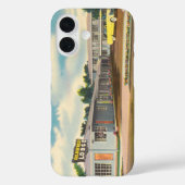 ヴィンテージモーテルゴールデンウエストロッジホテルウィズパームズ Case-Mate iPhoneケース (裏面)