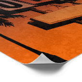 ヴィンテージモーテルサインサンセット ポスター (角)