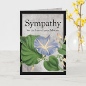 ヴィンテージモーニンググローリーボタニカルシンパカード カード (黄色い花)