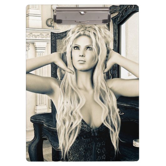 ヴィンテージモーニングビクトリアンスタイル クリップボード (正面)