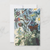 ヴィンテージモーニングメドウ昆虫elseウェンズビエーター サンキューカード (正面)