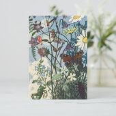 ヴィンテージモーニングメドウ昆虫elseウェンズビエーター サンキューカード (スタンド正面)