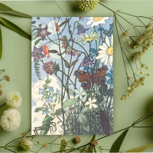 ヴィンテージモーニングメドウ昆虫elseウェンズビエーター サンキューカード