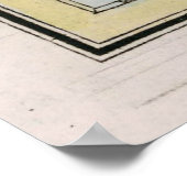 ヴィンテージモーリシャスの地図(1801) ポスター (角)