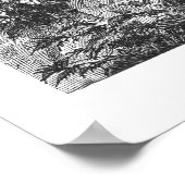 ヴィンテージモールツリー1800sアンティークプリント ポスター (角)