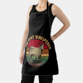 ヴィンテージヤギささやきおもしろいヤギ恋人農家 エプロン (インサイチュ)