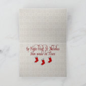 ヴィンテージヤギクリスマスカード シーズンカード (内部)