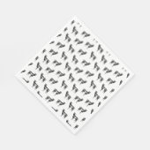 ヴィンテージヤギプリントパタカスタムーン背景色 スタンダードランチョンナプキン (角)