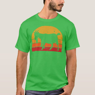 ヴィンテージヤギレトロ動物農場カッコいいファミリー農家 Tシャツ