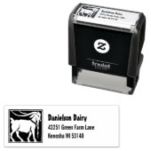 ヴィンテージヤギ差出人住所 セルフインキングスタンプ (インサイチュ)