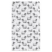 ヴィンテージヤギ(リーフアートカスタム背景色) スモールペーパーバッグ (裏面)