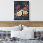 ヴィンテージヤコブボガニースティルライフ キャンバスプリント (インサイチュ (寝室))