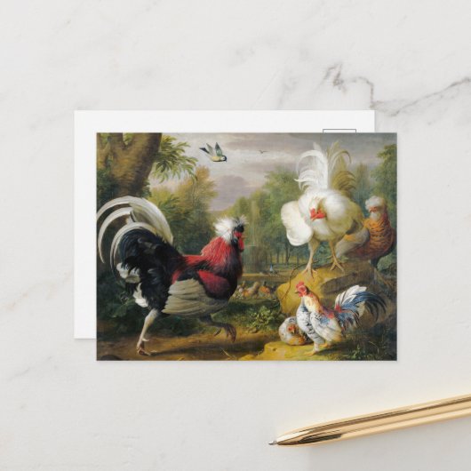 ヴィンテージヤコブボグダニザコックルズファイト ポストカード (正面/裏面インサイチュ)