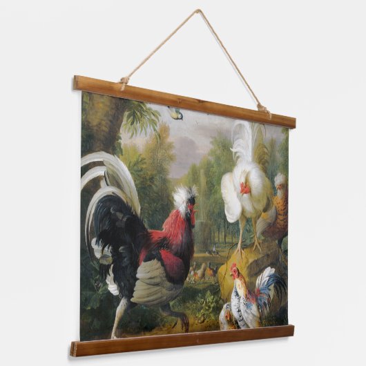 ヴィンテージヤコブボグダニザコックルズファイト 吊り下げ型タペストリー (傾斜あり)