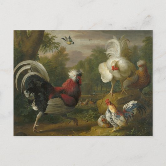 ヴィンテージヤコブボグダニザコックレルファイト ポストカード (正面)