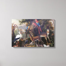 ヴィンテージヤコブボグダニバーズ&鹿インア・ランドスカ キャンバスプリント