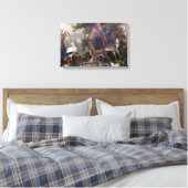 ヴィンテージヤコブボグダニバーズ&鹿インア・ランドスカ キャンバスプリント (インサイチュ (寝室))