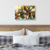 ヴィンテージヤコブ・ボグダニの鳥が咲く風景|過去記事 キャンバスプリント (インサイチュ (寝室))