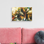 ヴィンテージヤコブ・ボグダニの鳥が咲く風景|過去記事 キャンバスプリント (インサイチュ (リビング))