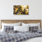 ヴィンテージヤコブ・ボグダニの鳥が咲く風景|過去記事 キャンバスプリント (インサイチュ (寝室))