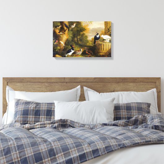 ヴィンテージヤコブ・ボグダニの鳥が咲く風景|過去記事 キャンバスプリント (インサイチュ (寝室))