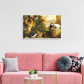 ヴィンテージヤコブ・ボグダニの鳥が咲く風景|過去記事 キャンバスプリント (インサイチュ (リビング))