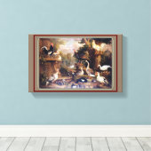 ヴィンテージヤコブ・ボグダニの鳥が咲く風景|過去記事 キャンバスプリント (インサイチュ (ウッドフロア))