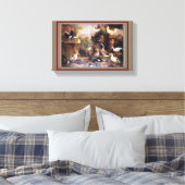 ヴィンテージヤコブ・ボグダニの鳥が咲く風景|過去記事 キャンバスプリント (インサイチュ (寝室))