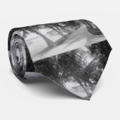 ヴィンテージヤシの木のビーチの軌跡の写真(1900) ネクタイ (ロール)