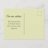 ヴィンテージヤシの木の引っ越しましたをビーチ ポストカード (裏面)