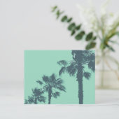 ヴィンテージヤシの木はがき ポストカード (スタンド正面)
