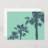 ヴィンテージヤシの木はがき ポストカード (正面/裏面)