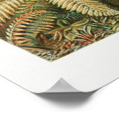 ヴィンテージヤシの木，レトロ植物学 ポスター (角)