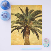 ヴィンテージヤシの木 – 熱帯カスタマイズテンプレート チラシ (シングル)