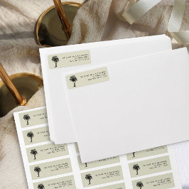 ヴィンテージヤシの未来差出人住所 ラベル