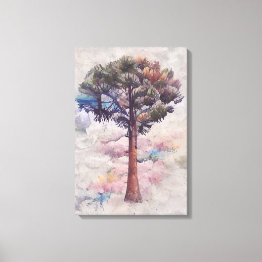 ヴィンテージヤシ キャンバスプリント (正面)