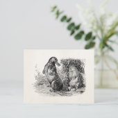 ヴィンテージヤマアラシテンプレート ポストカード (スタンド正面)