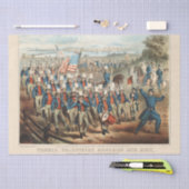 ヴィンテージヤンキーボランティアマーチングディクシーの切り離 薄葉紙 (クラフト)