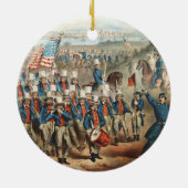 ヴィンテージヤンキーボランティアDixieクリスマスへの行進 セラミックオーナメント (裏面)