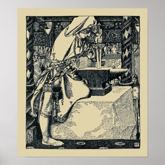 ヴィンテージヤング・キング・アーサー・バイハワード・ピレ ポスター (正面)