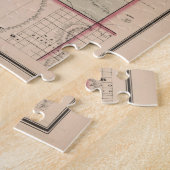 ヴィンテージユタの地図(1878年) ジグソーパズル (側面)