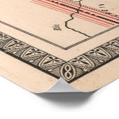 ヴィンテージユタの地図(1883年) ポスター (角)