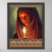 ヴィンテージユダヤ人ファインアートローンドルアートの女性 ポスター (正面)