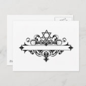 ヴィンテージユダヤ人ヘッダー ポストカード (正面/裏面)