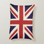 ヴィンテージユニオンジャック国旗の枕,英国ホーム アクセントクッション (裏面(縦))